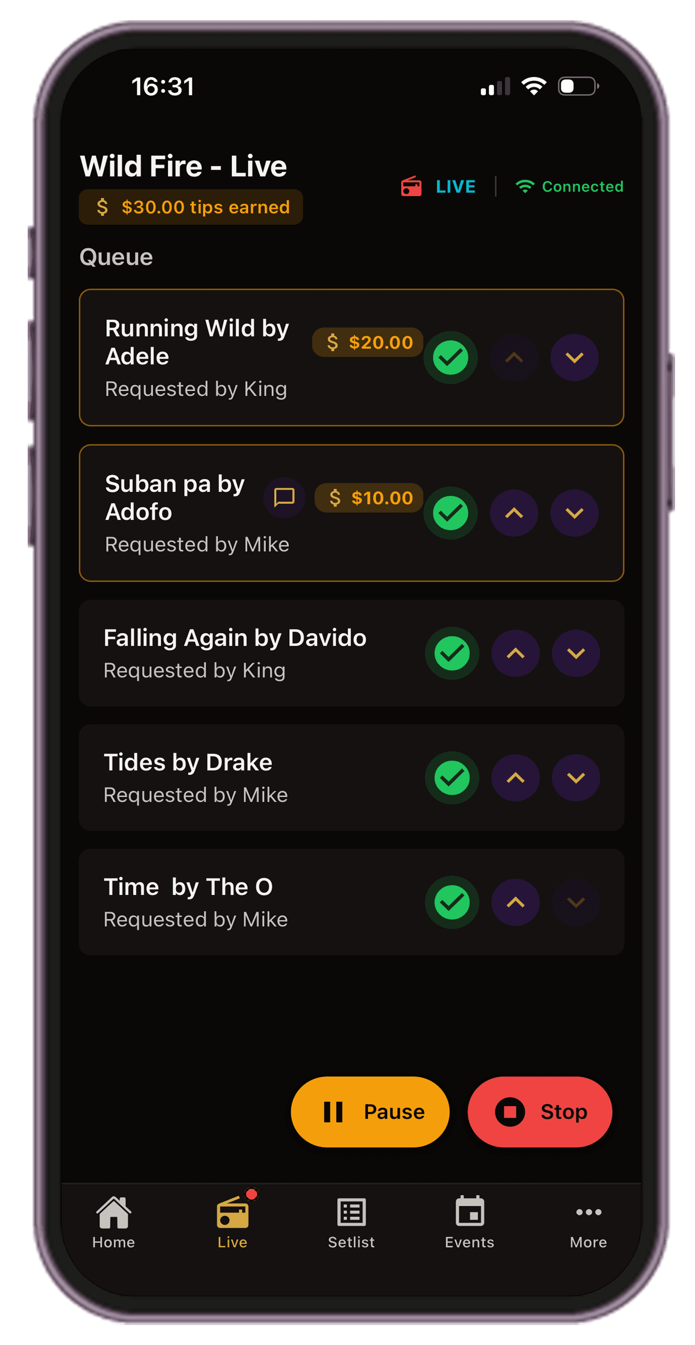 Sunsum Live app screenshot